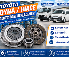 Toyota HiAce / Dyna Clutch Set Replacement
